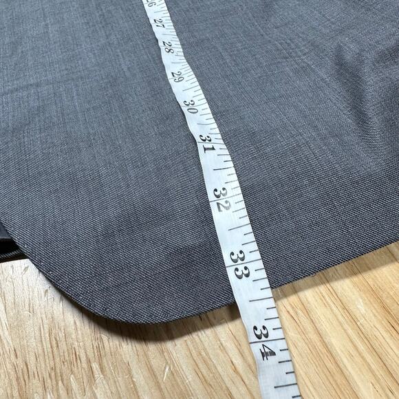 Peter Millar NWOT Gray 100% Wool Men's Sports Coat 46T 2 Button Closure Blazer - Picture 8 of 8